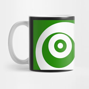 Abstract pattern - green and white. Mug